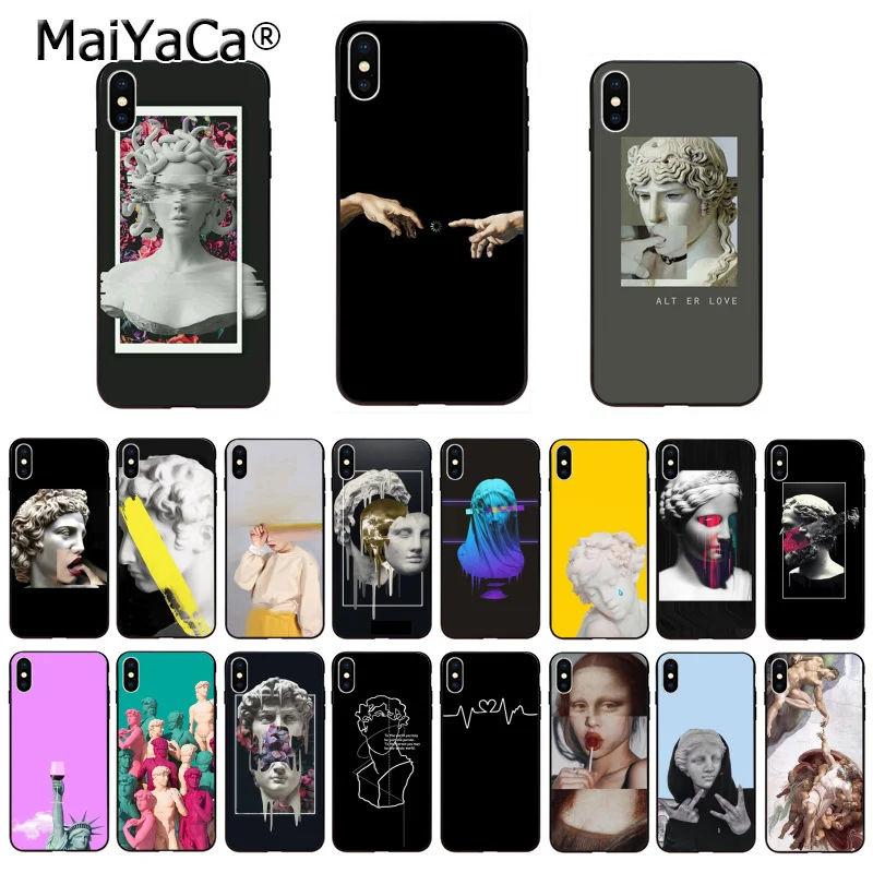 Чехол для телефона в винтажном стиле с изображением статуи Давида iphone 12 11 pro MAX 8 7 6