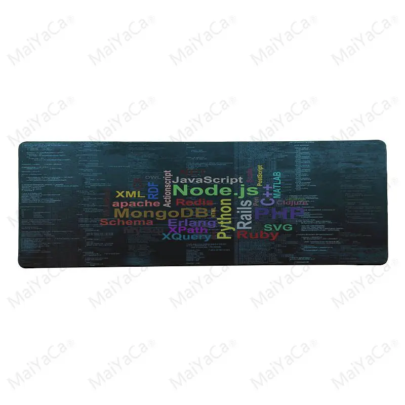 Lock Edge 30X90cm MaiYaCa высококачественные противоскользящие прочные силиконовые компьютерные коврики размер для 18*22 20*25 25*29 30*60 и 30*90 см - Цвет: Lock Edge 30X90cm