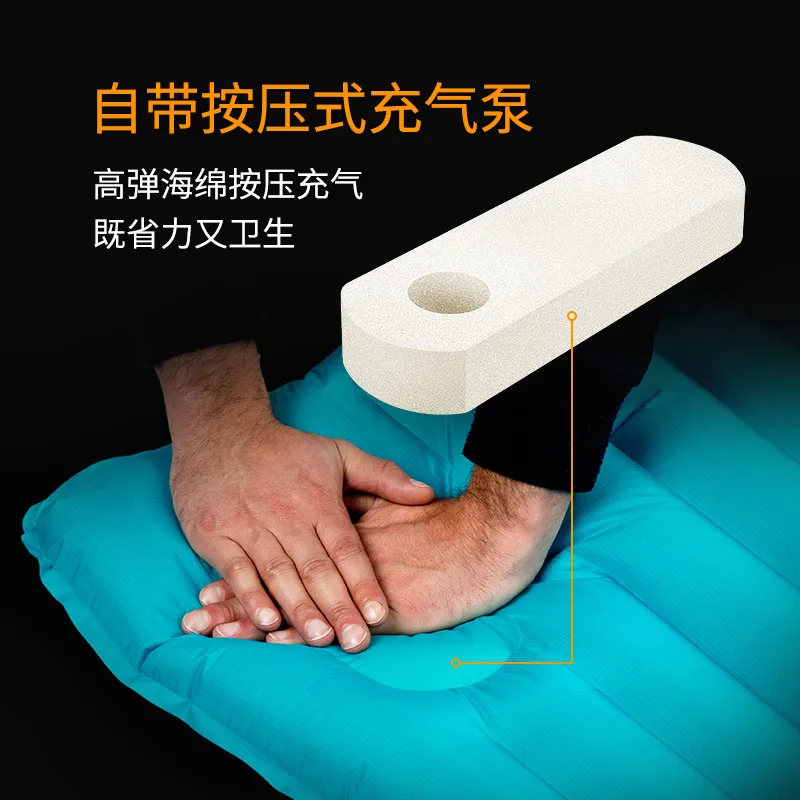 Надувной туристический матрас Naturehike R3/ R5 с ручным прессом кровать для