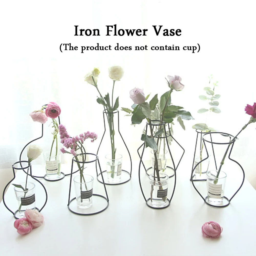 Скандинавский стиль железной проволоки вазы цветочный горшок минималистичные