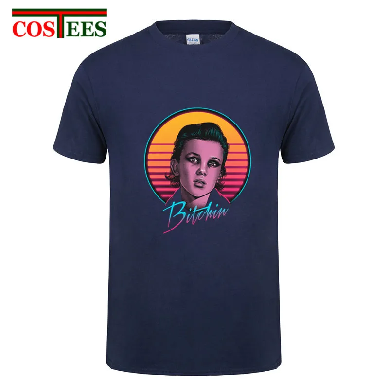 Camisetas Bitchin' Ретро волнистый стиль странные вещи футболки для женщин и мужчин o