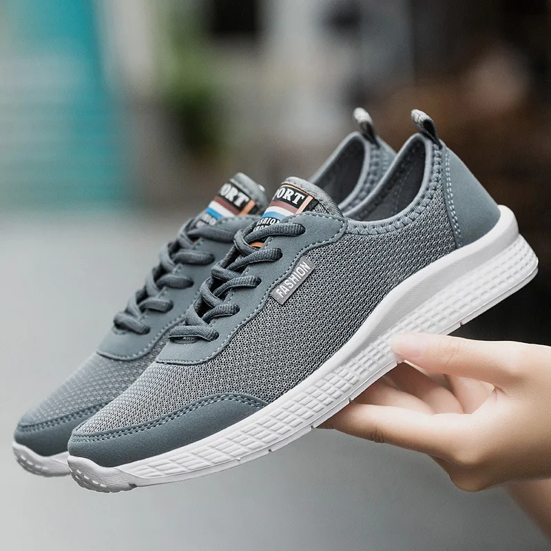 

2019 summer new men's mesh shoes breathable casual shoes single shoes men cross-border large size 35-50 mens sneakers
