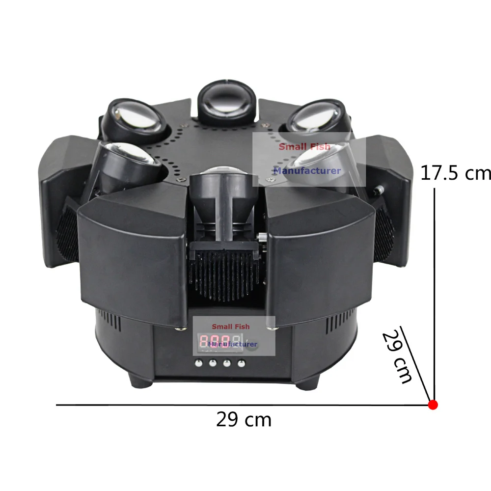 6X10 Вт RGBW 4в1 LED Smart Beam Moving Head Lights DMX512 сценический эффект для мытья света
