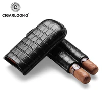free ship cigar case portable humidor box travel leather cigar case cf 0408
