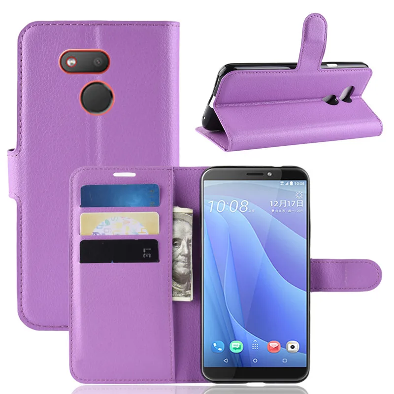 Для htc Desire 12 s Бумажник Флип кожаный стоячий кейс-держатель ТПУ чехол для телефон
