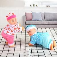 electric intelligent doll laughing crying singing crawling baby doll toy girl toy gift