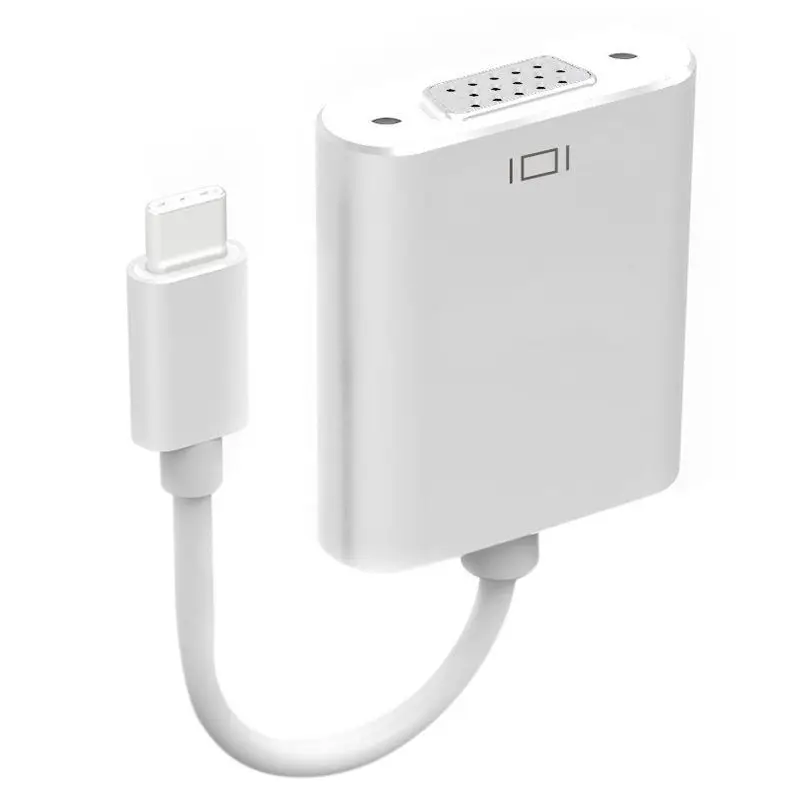 Адаптер USB 3 1 Type C (USB-C)-VGA с алюминиевым корпусом для MacBook Pro G7I8 | Электроника