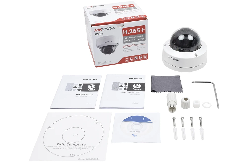 Купольная сетевая мини камера видеонаблюдения Hikvision 4 мп P2P IP Surveillanc POE заменяемая