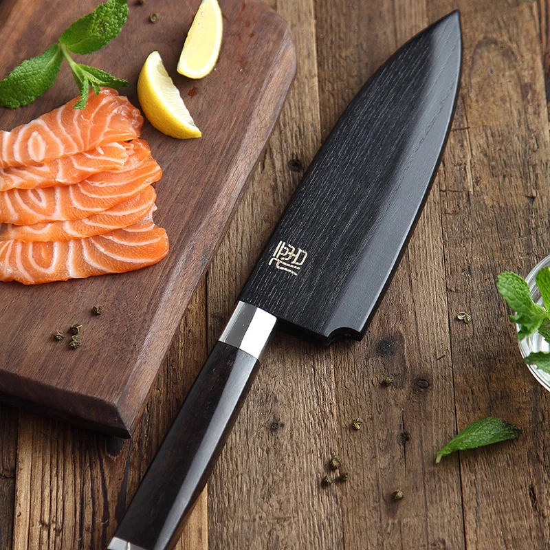XINZUO 180 мм нож gyuto Japanense X5Cr15MoV нержавеющая сталь Деба нож для филеровки Рыба глава кухонные ножи Ebony Ручка