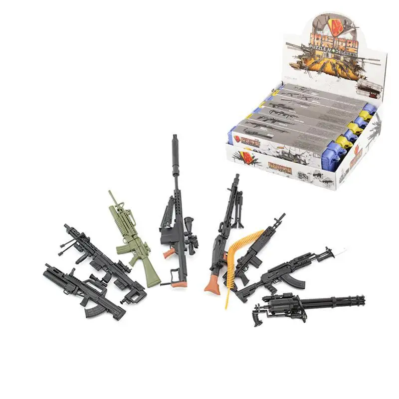 8 коробок 1:6 сборный пластиковый пистолет Модель 1/6 пулемет MG42 M16A1 винтовка