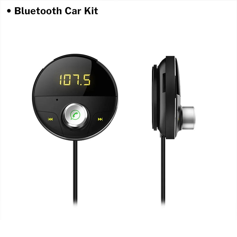 Bluetooth car kit Deelife Bluetooth AUX Handsfree автомобильный комплект приемник Авто Hands Free адаптер для автомобилей с 3,5 мм разъемом Carkit беспроводной fm-передатчик - Название цвета: Bluetooth car kit
