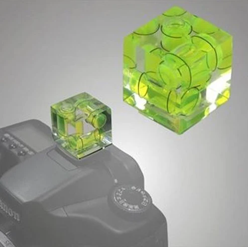 3D тройной 3-осевой пузырьковый спиртовой уровень адаптер Горячий башмак для