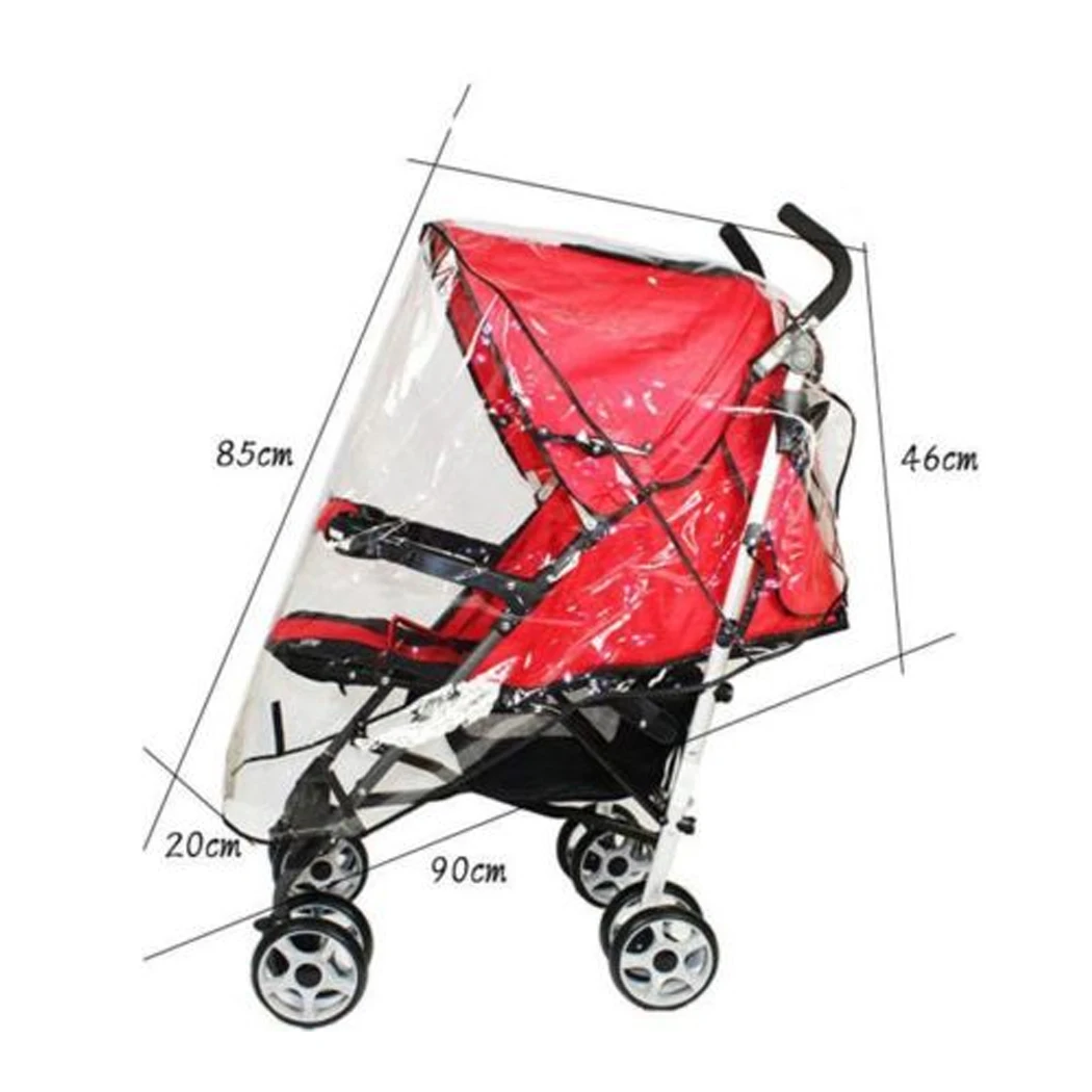 Universal Waterproof Rain Cover Baby Stroller Accessories Wind Dust Shield Zipper Open For Strollers Pushchairs | Мать и ребенок
