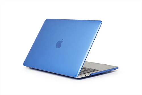 Чехол для Macbook Air 13, прозрачный пластиковый защитный чехол для Apple Macbook Air Pro 13 11 12 15 дюймов, комплект из 2 предметов - Цвет: Dark Blue