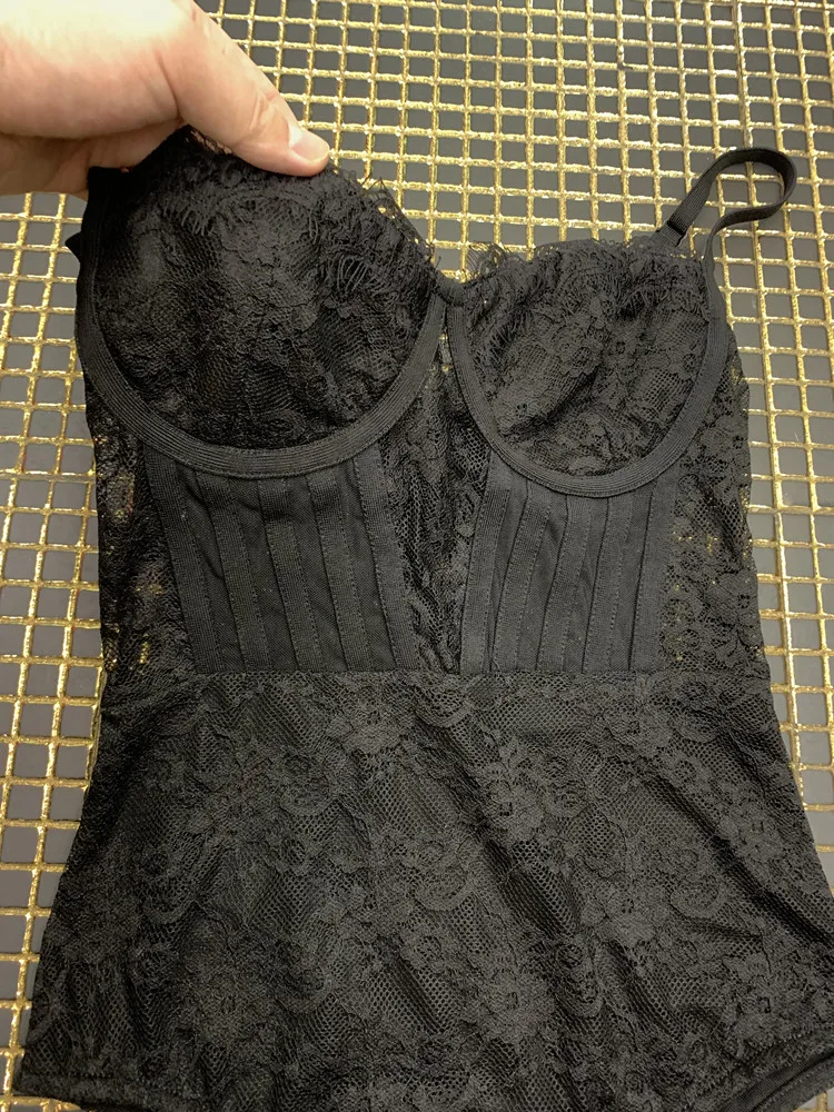 

2019 NEW Women black Bodysuits V-Neck Spaghetti Strap Jumpsuit elegant Bodycon Celebrity evening Party Bandage Jumpsuits