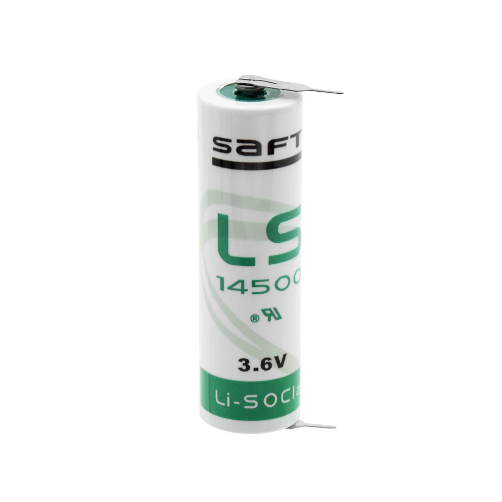 3,6 V AA 14500 литиевая батарея 2000mah 14500 ER14505 Тионилхлорид ячейка пайки вкладки для электрических Счетчиков сигнализации PLC