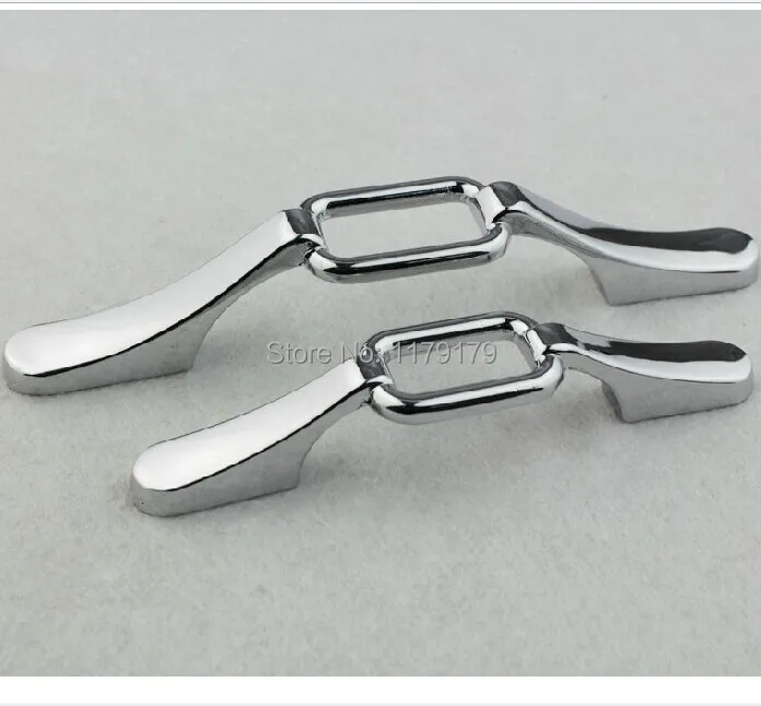 96 мм блестящие серебряные ручки шкафа яркие хромированные зеркальные