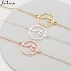 Jisensp богемный океан браслет с волной браслет для женщин девушек морской серфинг регулируемый браслет массивные ювелирные изделия pulseras mujer