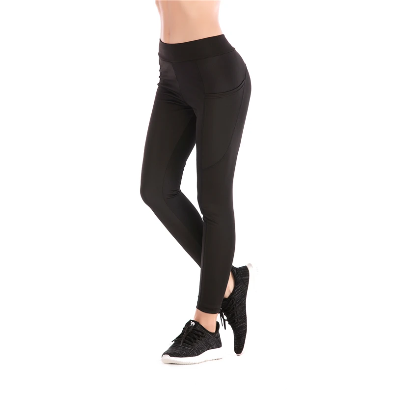 LELINTA Leggins спортивные женские фитнес брюки для йоги с высокой талией карманы бега