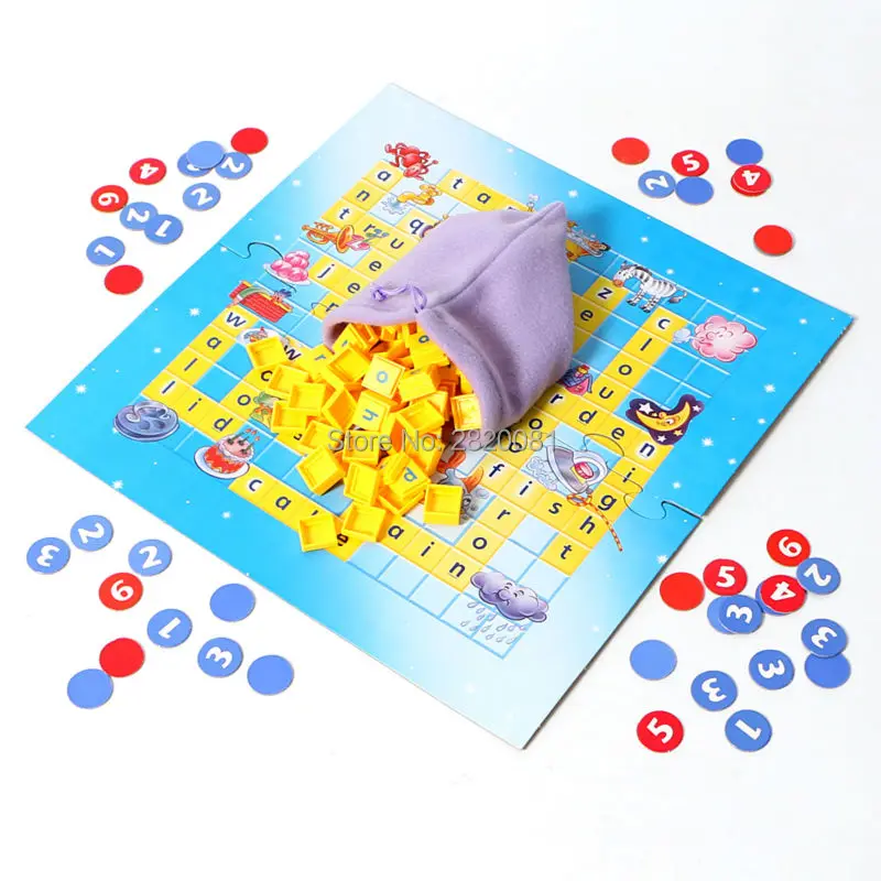 Двухуровневая игра с надписью Scrabble двухсторонняя игровая доска надписями и