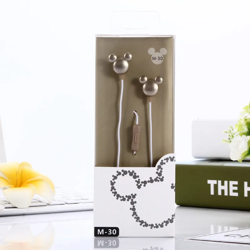 Cartoon Mickey In-Ear Earphone for iphone Mp3 Mp4 cell phone computer 3.5mm plug clear bass | Электроника