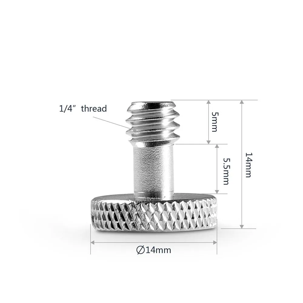 SmallRig 1/4&quot thread Screw (5 pcs) Camera Fixing Screws Threaded Shaft Length 7mm -1615 | Tripod Monopods