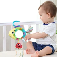 hot baby toy stuffed plush baby rattles toddler car seat fish mirror infant stroller hanging newborn educational toy 0 12 months
