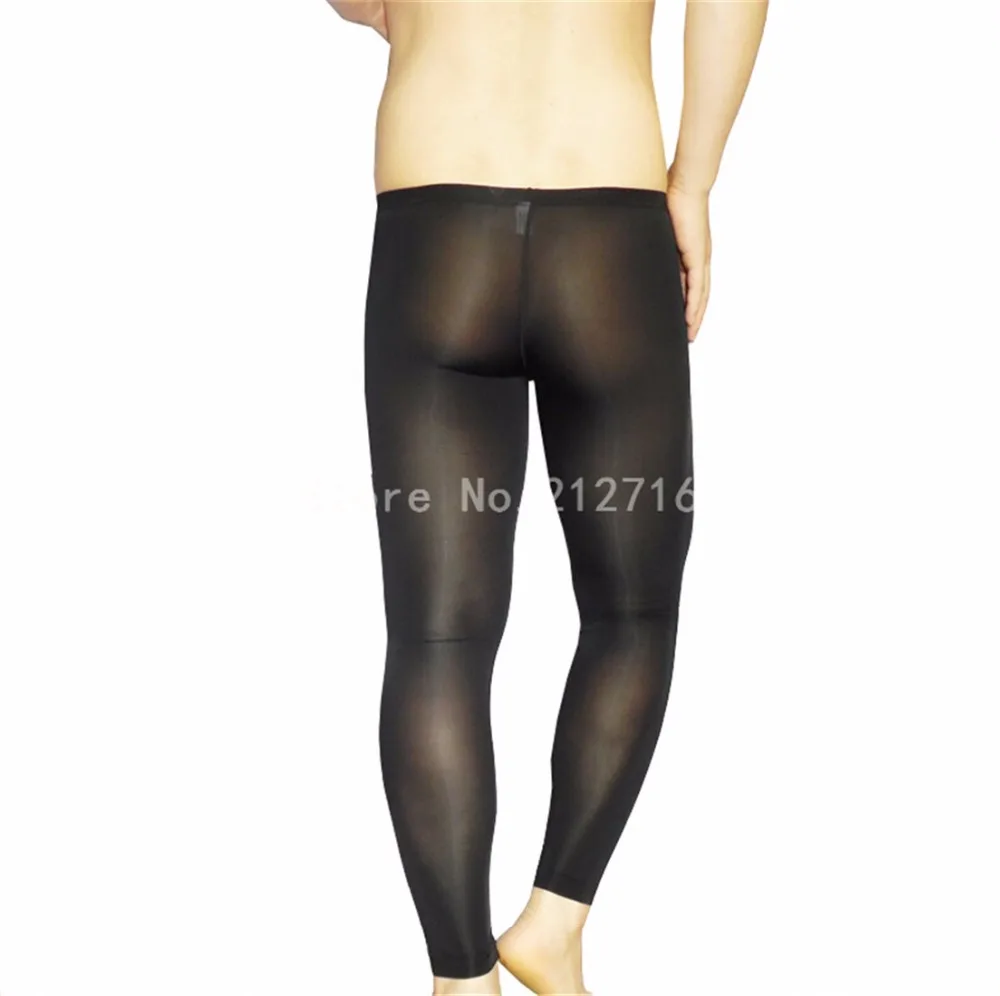 Мужские удобные длинные кальсоны с открытым отверстием и рукавом для пениса