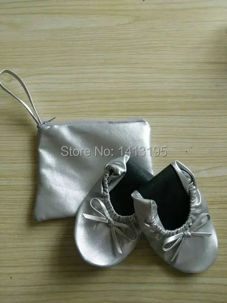 Розничная продажа! Удобные женские складывающиеся балетки на плоской подошве