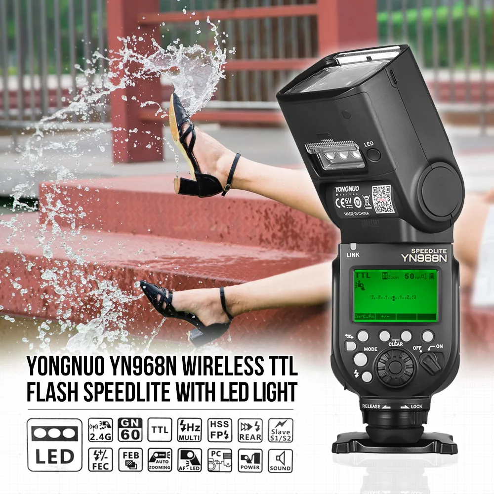 Вспышка светодиодная YONGNUO YN968N Speedlite|Фотовспышки| |