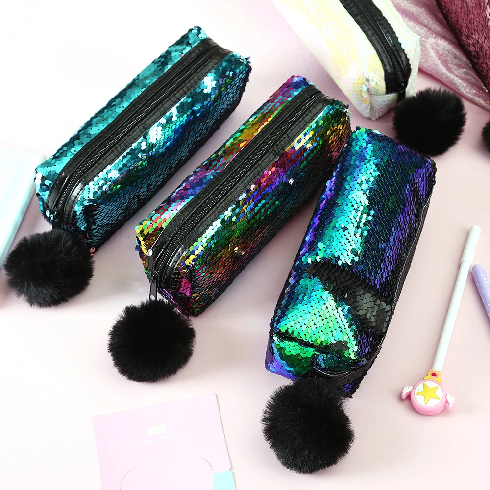 Чехол для карандашей с блестками Estuche Escolar Estojo Escola Trousse skolaire Stylo Kalemlik Kalem Kutusu коробка для карандашей школы Kawaii