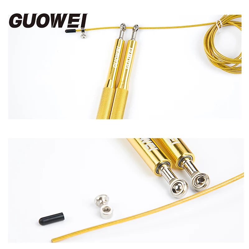 Новый дизайн металлическая несущая веревка Скакалка для кроссфита тренажерного