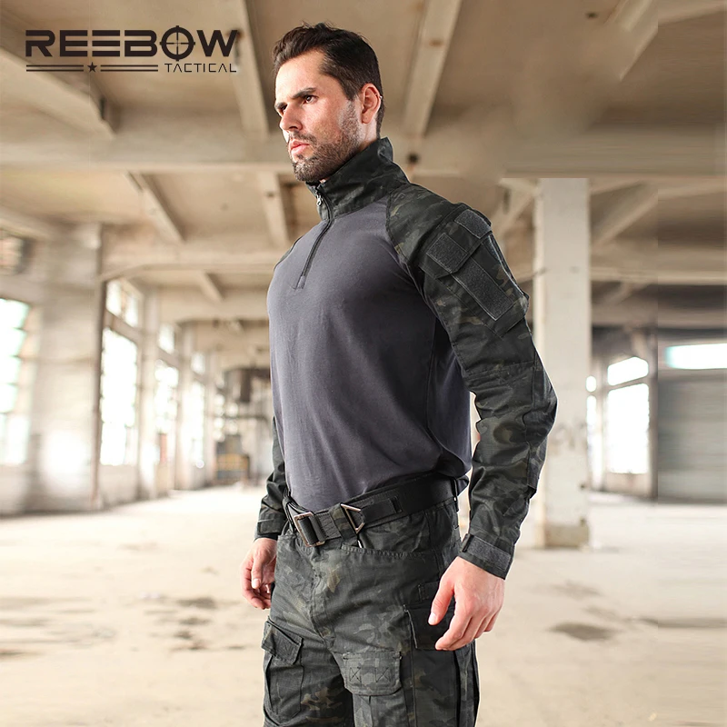 Тактическая Военная Униформа REEBOW армейская боевая рубашка мультикам форма