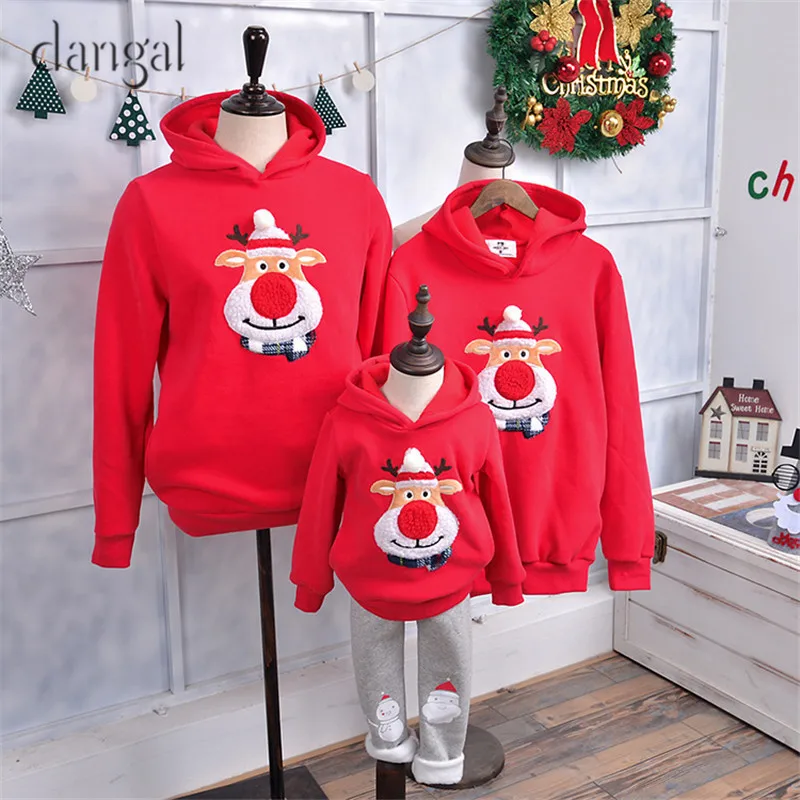 Cute Christmas Sweaters Family Matching Clothes Couple Winter Warm Tick Loose Wholesale | Женская одежда