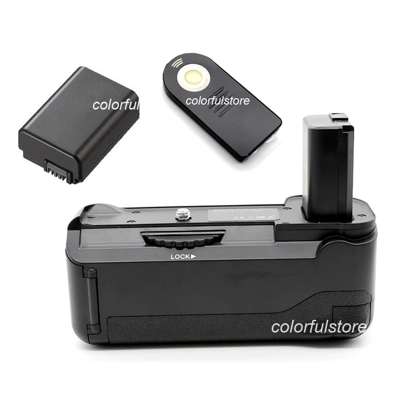 Vertical Shooting Battery Handle Hand Grip Holder Hold Pack For Sony Alpha A6000 DSLR as BG3DIR + Remote Control 1 x NP-FW50 | Электроника