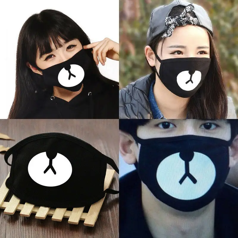 Новейшая модная Милая унисекс полумаска для лица многоразовая велосипедная