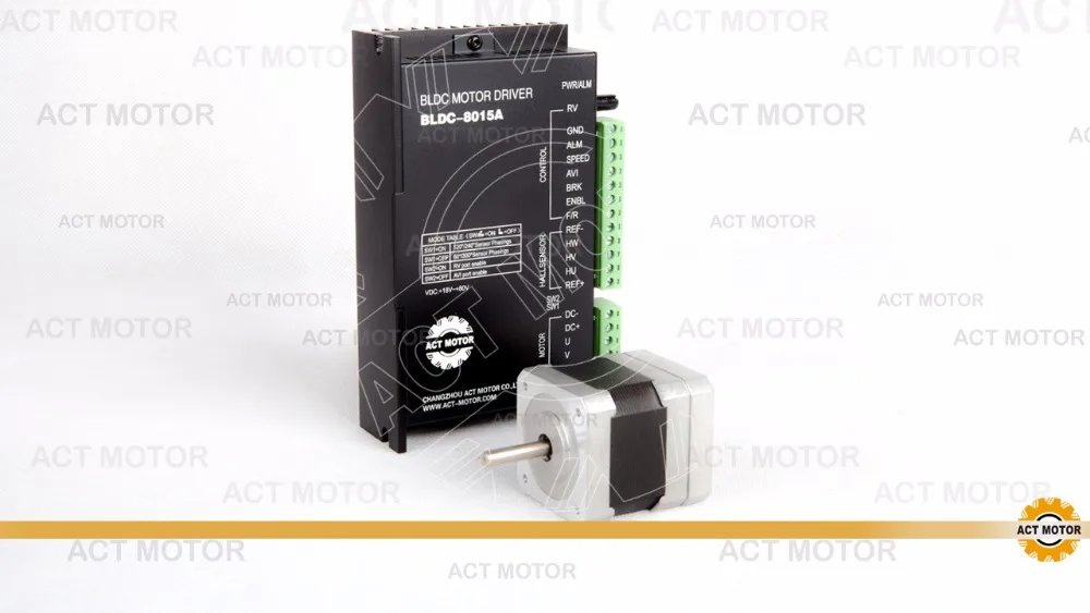Бесплатная доставка из Германии! Двигатель ACT 1 шт. бесщеточный двигатель постоянного тока 42BLF01 24 В 26 Вт 4000 об/мин трехфазный одновальный двигатель + 1 шт. драйвер BLDC-8015A 50 в