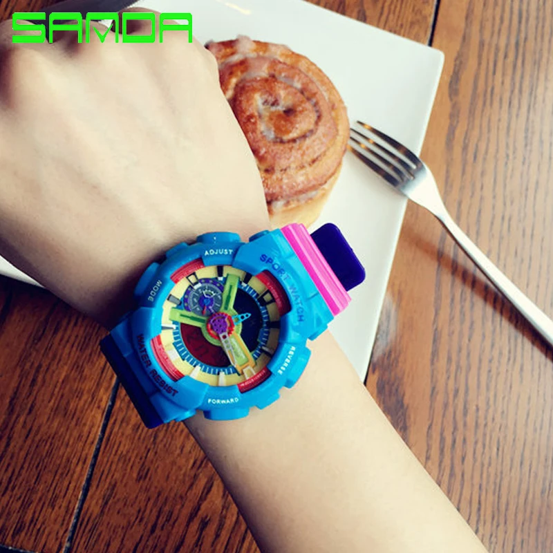 Цифровые часы 2019 новые мужские спортивные в стиле милитари дисплей Relogios Masculinos