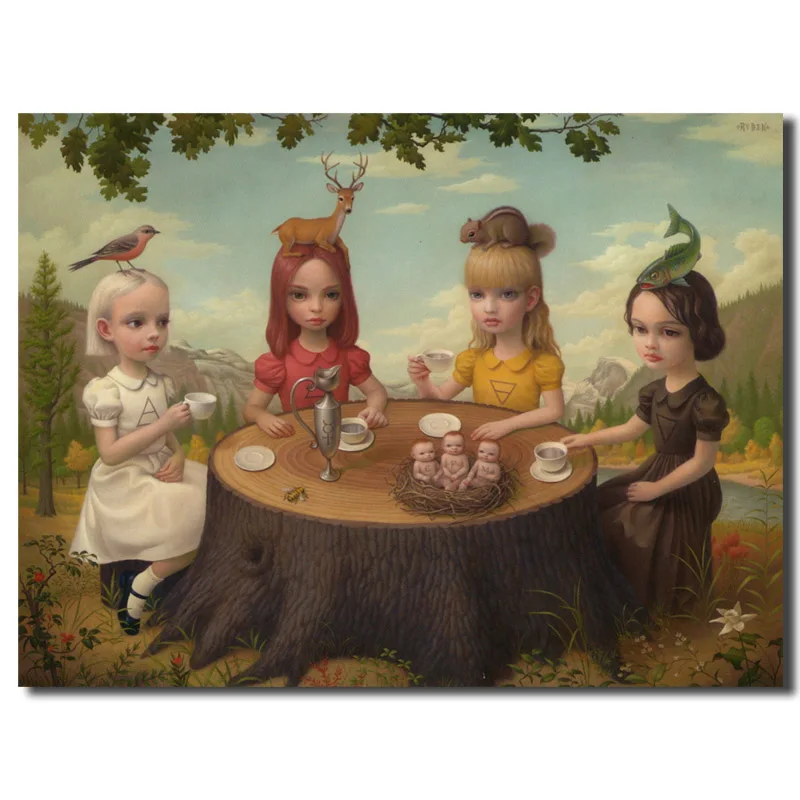 Mark Ryden Allegory Of The Four Elements холст печать гостиная домашний декор Современное