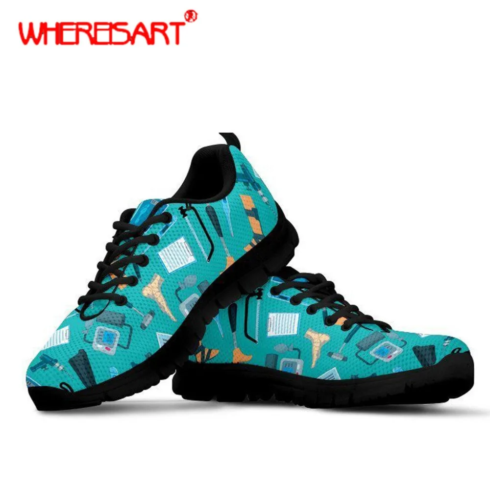 Wheresart/zapatos mujer ортопедическая обувь на плоской подошве с принтом женские