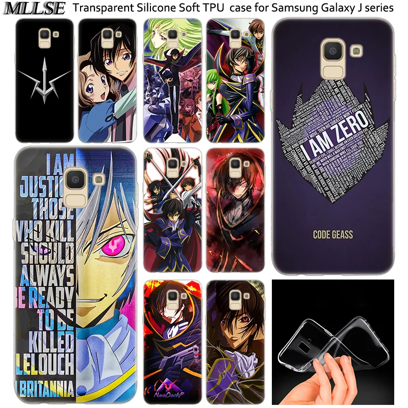 Аниме код Geass Letouch силиконовый чехол для Samsung Galaxy J2Pro J4 J6 J8 2018 J3 J5 J7 2016 2017EU Prime CORE Plus
