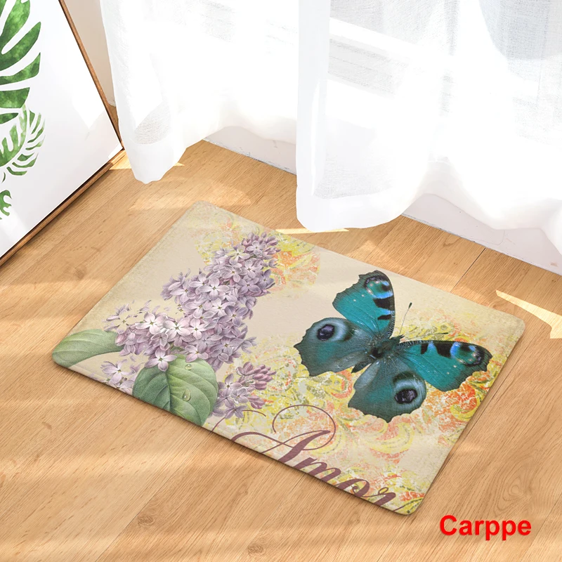 Придверные коврики с принтом бабочки для кухни ванной 40X60or50x80cm|printed mat|doormat carpetmat