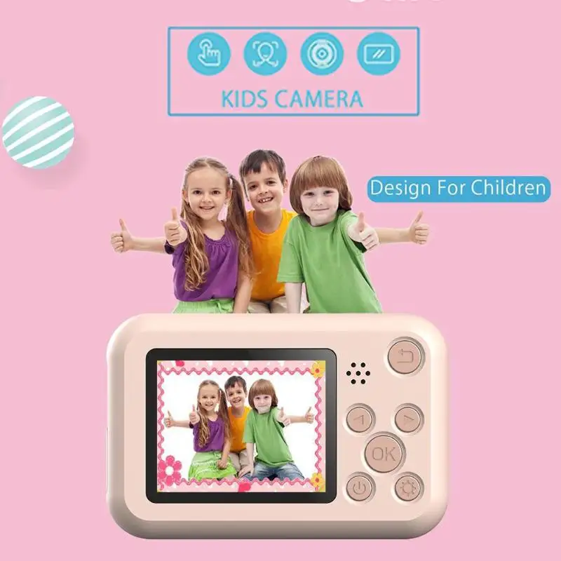 

Cute Kids Mini Digital Camera Portable 2.0 inch LCD Screen Video Camcorder DIY Cartoon Video Recorder Mini Children Camera new