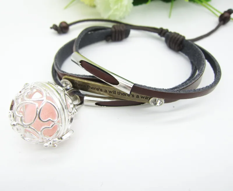 Где есть желание способ Вдохновляющие Слова милая кожа с кулоном в виде сердца