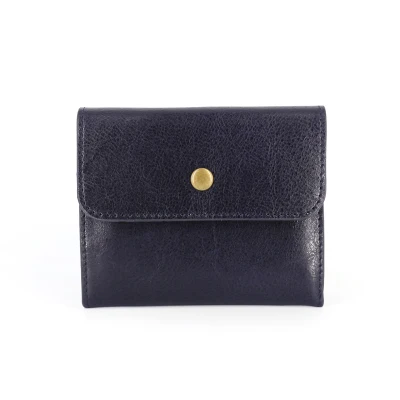 Blue Кошельки для монет, женские кошельки из натуральной кожи, мини-кошелек, маленький мешочек для монет, сумка на застежке и молнии, держатель для карт, карманный мужской кошелек из воловьей кожи - Цвет: Blue