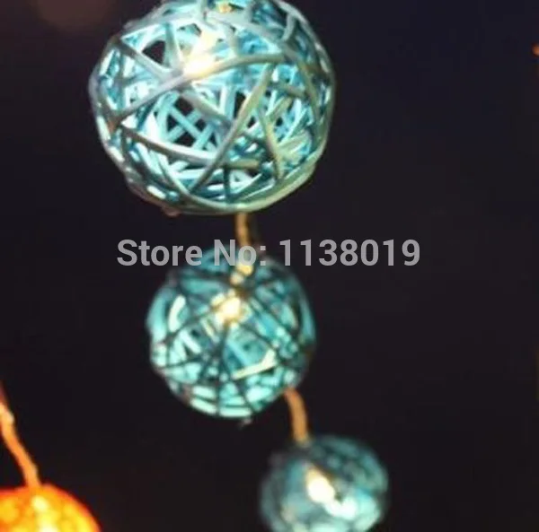 Длина 2 м 20 штук бирюзовый цвет Обувь синего цвета ротанговая Пальма клубок