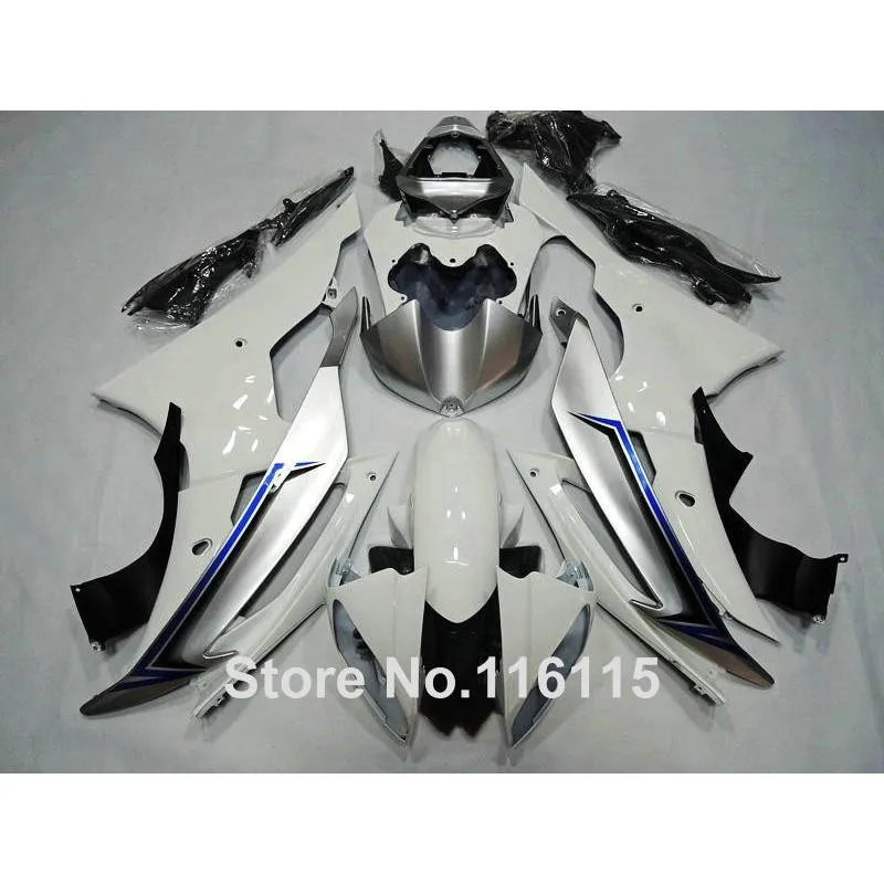 Инжекционного метода литья комплект пластиковых обтекателей для YAMAHA R6 2008-2013 черный белый YZF R6 08 09-14 обтекатель комплект DX87