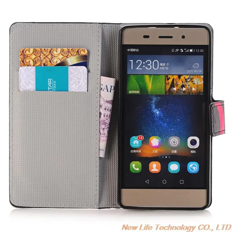 Для huawei Ascend P8 P9 LITE MATE 8 S G7 G8 Y3 Y5 II Y5C Y6 5X541 625 635 чехол для телефона из искусственной кожи с изображением флага звезды окрашенный Чехол-книжка