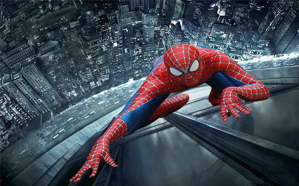 Для взрослых и детей, костюм Человека-паука 3 Raimi Spiderman, Супергерой zentai, боди, костюм, Комбинезоны