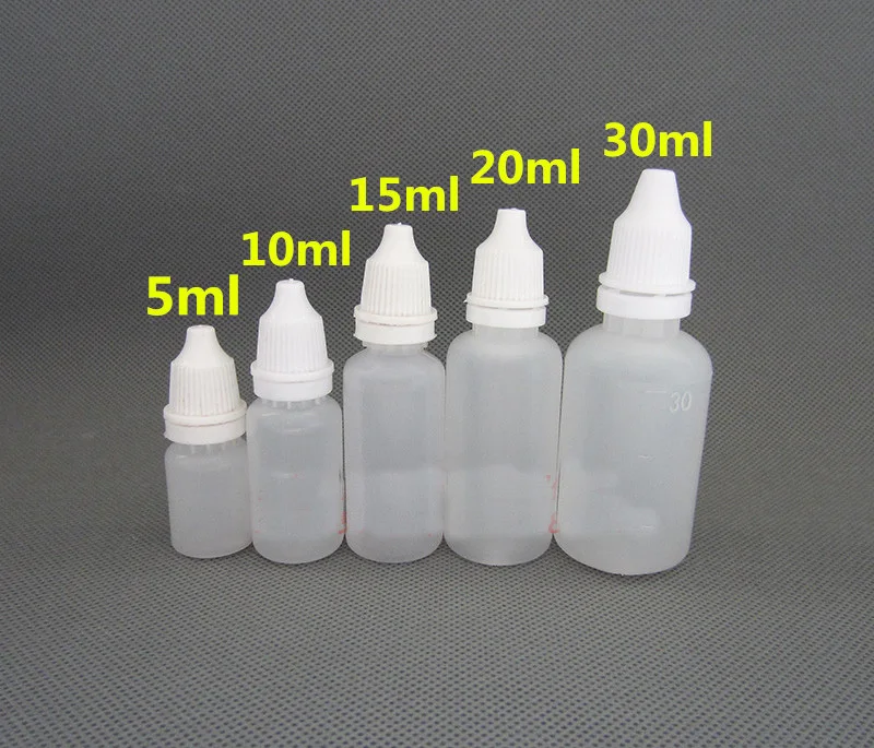 100 шт./лот 5 мл бутылка для масла флакон с пипеткой пустая пластиковая пищевая
